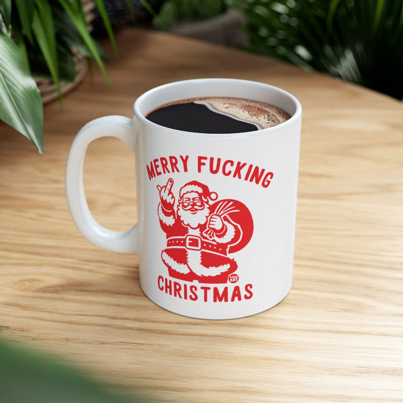 Load image into Gallery viewer, Merry Fucking Christmas Santa Mug for Holiday Cheer
