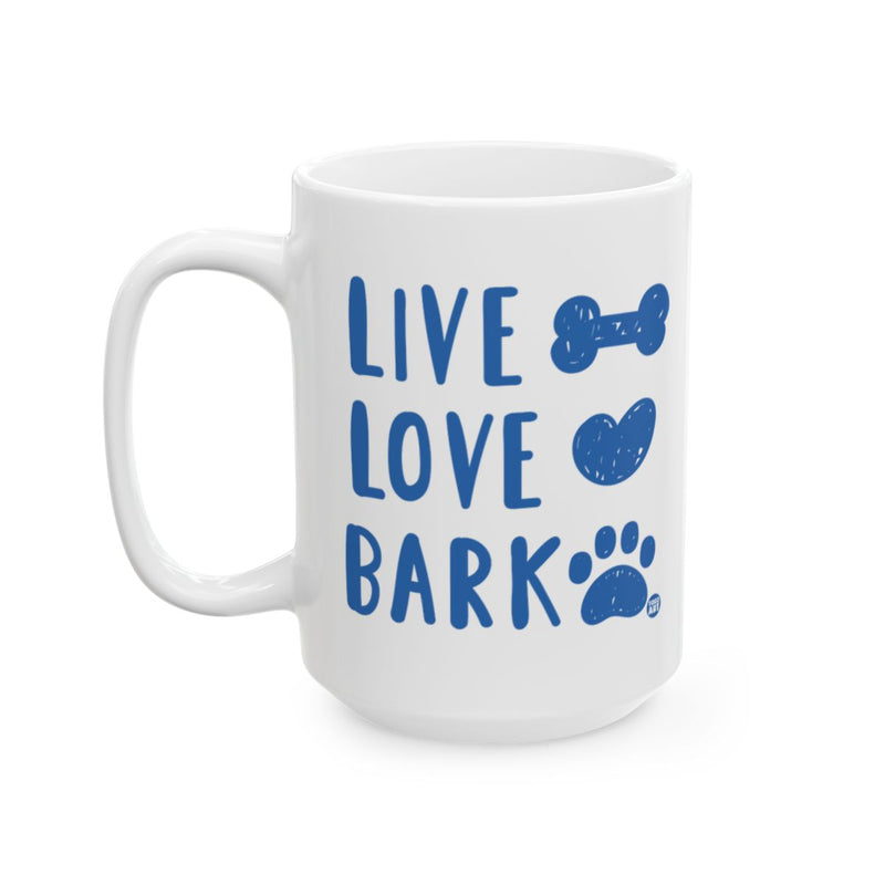 Load image into Gallery viewer, Live Love Bark Cute Dog Lovers Coffee Mug
