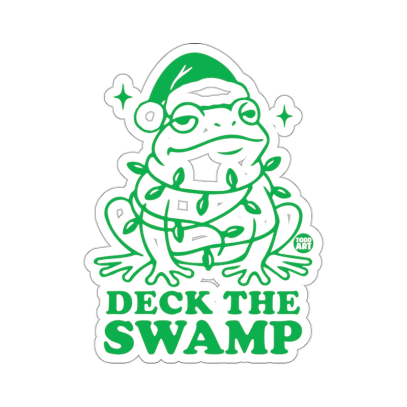 Load image into Gallery viewer, Holiday Frog Deck The Swamp Festive Illuminated 
