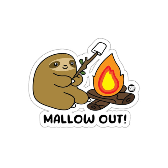 Mallow Out Marshmallow Roasting With Sloth Friend sticker