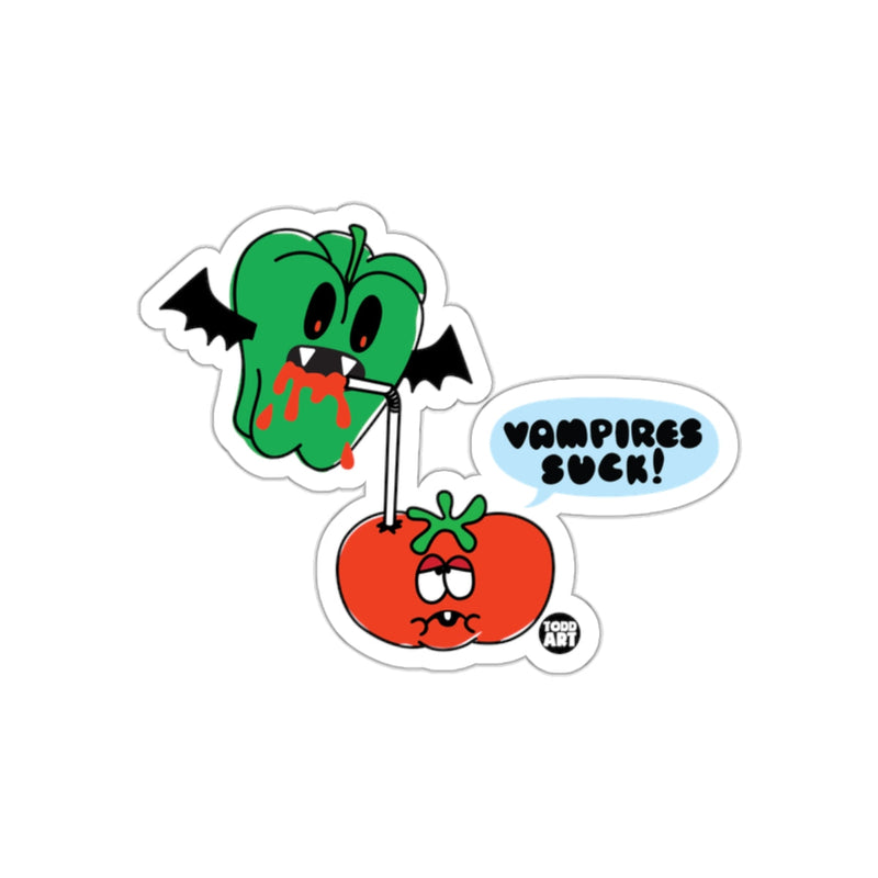 Load image into Gallery viewer, Funny Vampire Bell Pepper Tomato Vampires Suck Sticker
