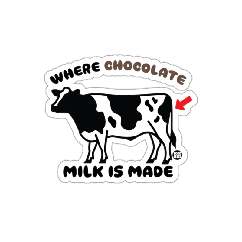 Load image into Gallery viewer, Where Chocolate Milk Is Made Graphic Sticker
