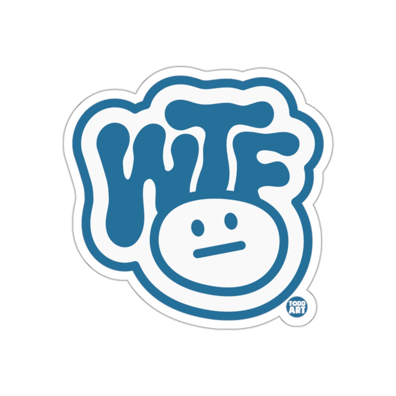 Load image into Gallery viewer, WTF Smiley Face Drip Sticker for Fun And Expression
