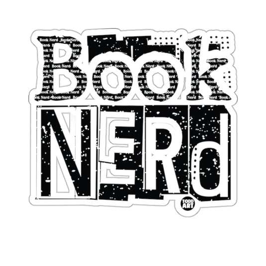 Book Nerd Grunge Style Black White Text product