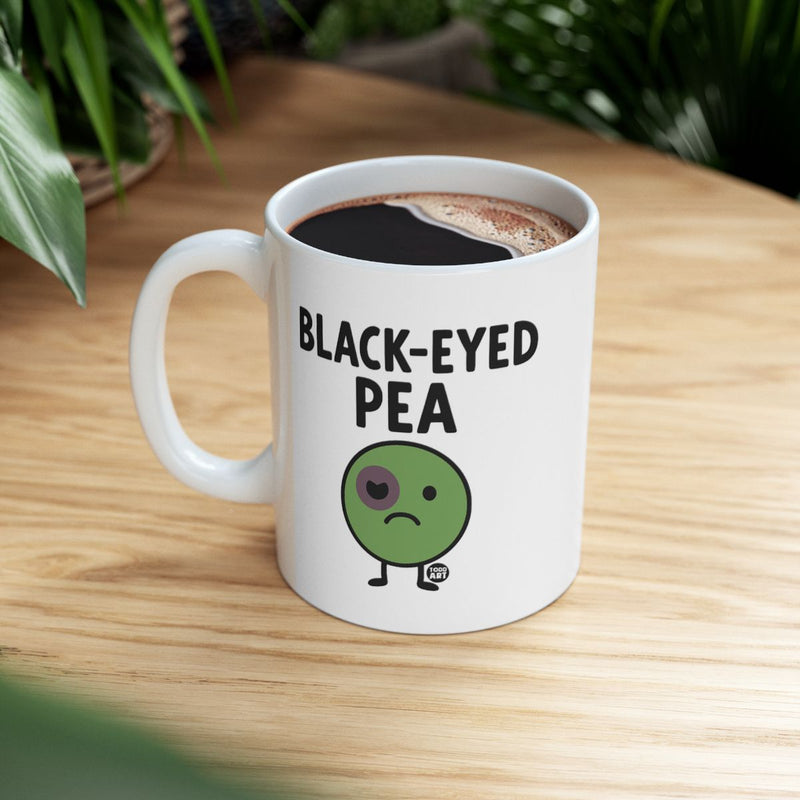 Load image into Gallery viewer, Black-Eyed Pea Cartoon Graphic Design Mug

