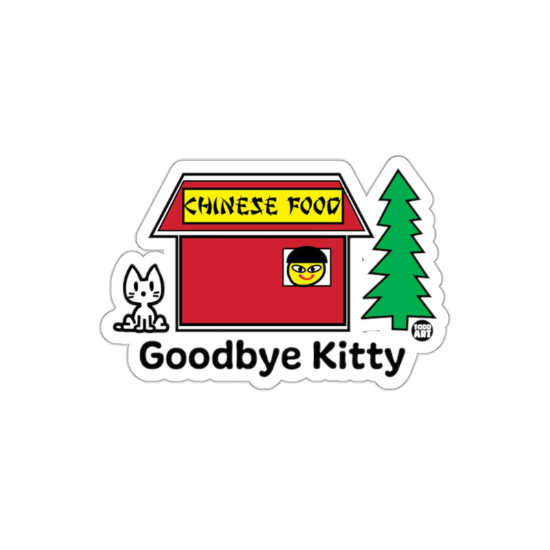 Load image into Gallery viewer, Goodbye Kitty Chinese Food Sticker for Fans
