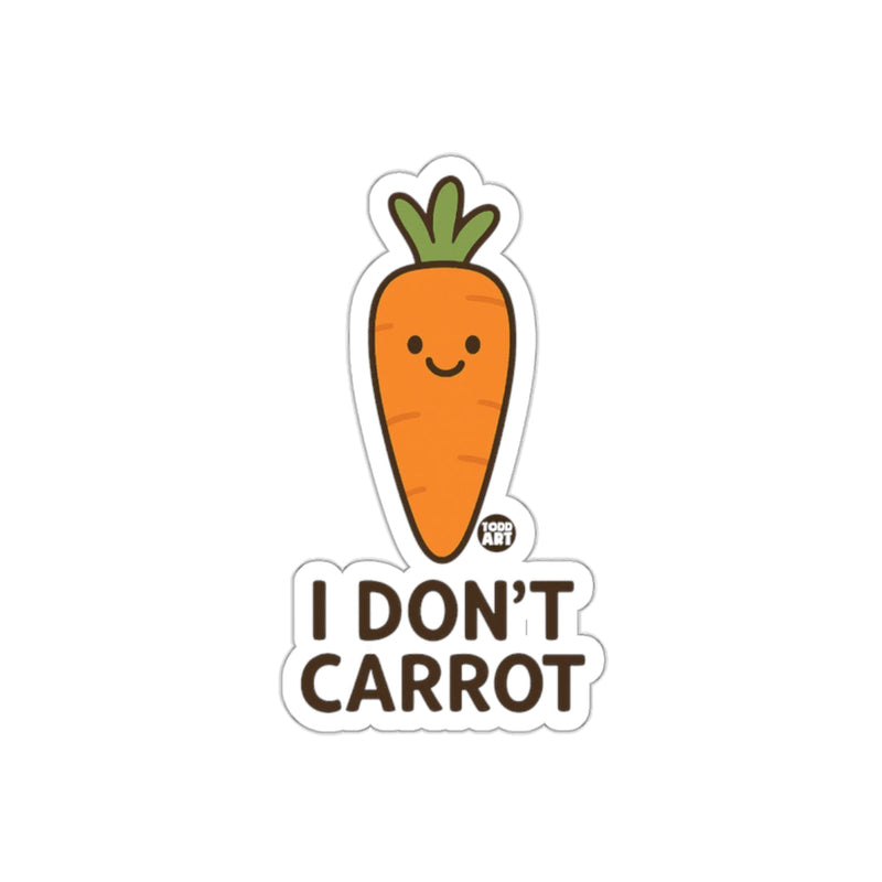 Load image into Gallery viewer, I Don't Carrot Funny Cute Carrot Character Sticker
