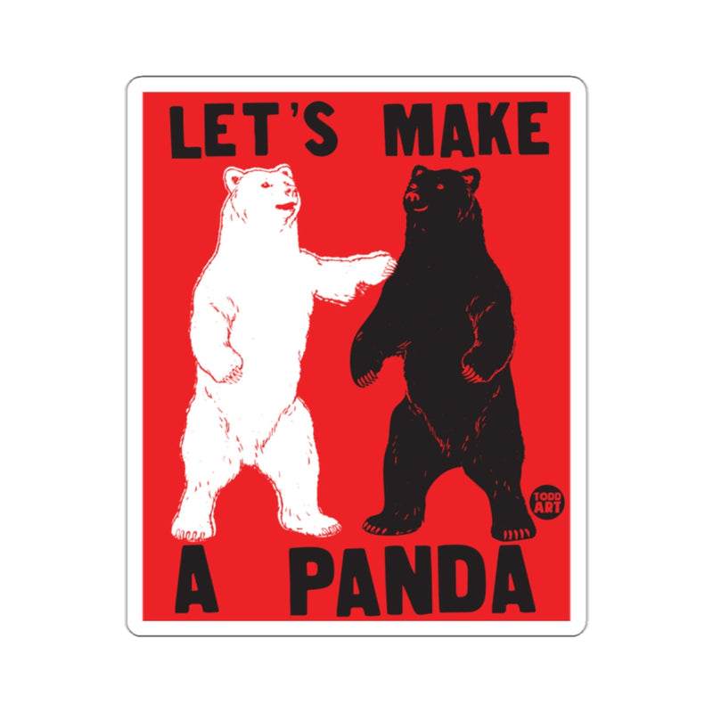 Load image into Gallery viewer, Let's Make A Panda Bear Artwork Fun Poster
