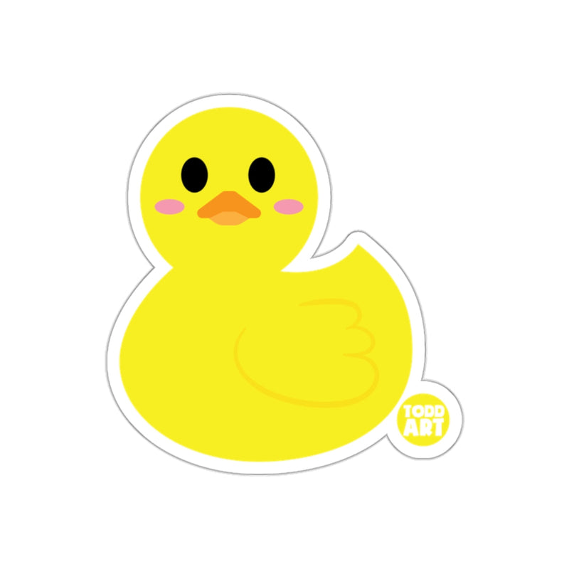 Load image into Gallery viewer, Adorable Yellow Duck Illustration Todd Art Sticker
