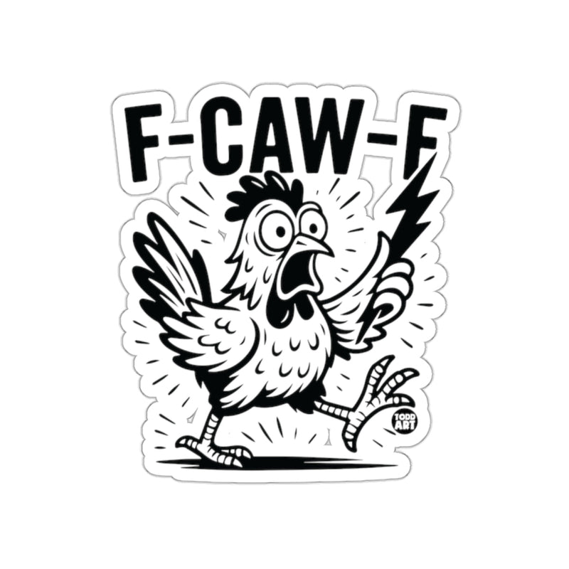 Load image into Gallery viewer, Funny Excited Chicken Design F-CAW-F Sticker
