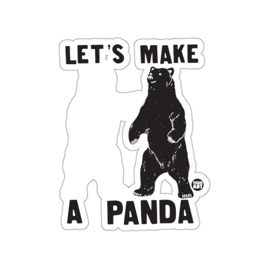 Let's Make A Panda Sticker Creative Fun Design