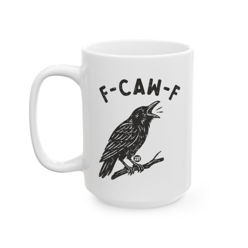 Load image into Gallery viewer, F-CAW-F Crow Design Large White Coffee Mug
