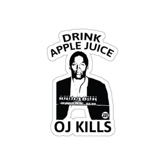 Drink Apple Juice OJ Kills Todd Art Image sticker