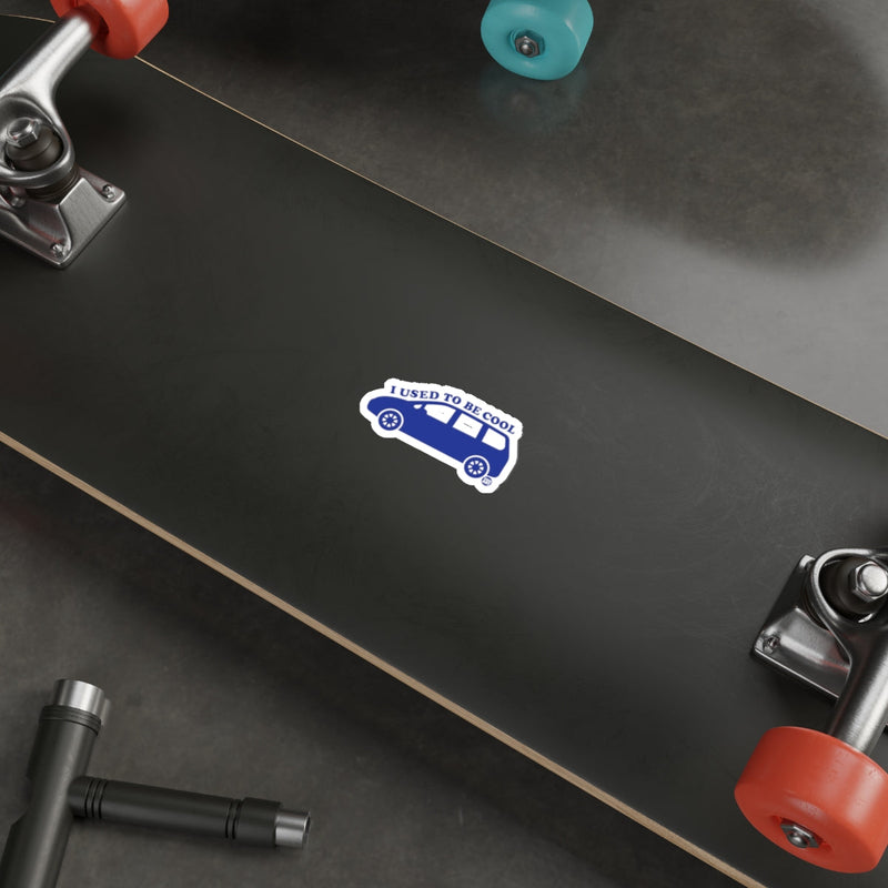 Load image into Gallery viewer, I Used To Be Cool Blue Sticker for Skateboard Product
