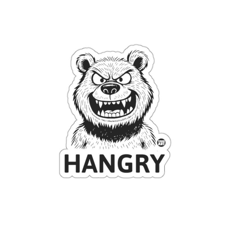 Load image into Gallery viewer, Angry Bear Hangry Sticker for Fun and Humor Use
