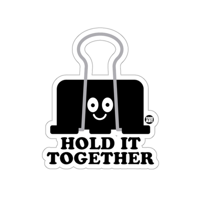Load image into Gallery viewer, Hold It Together Smiling Binder Clip Sticker
