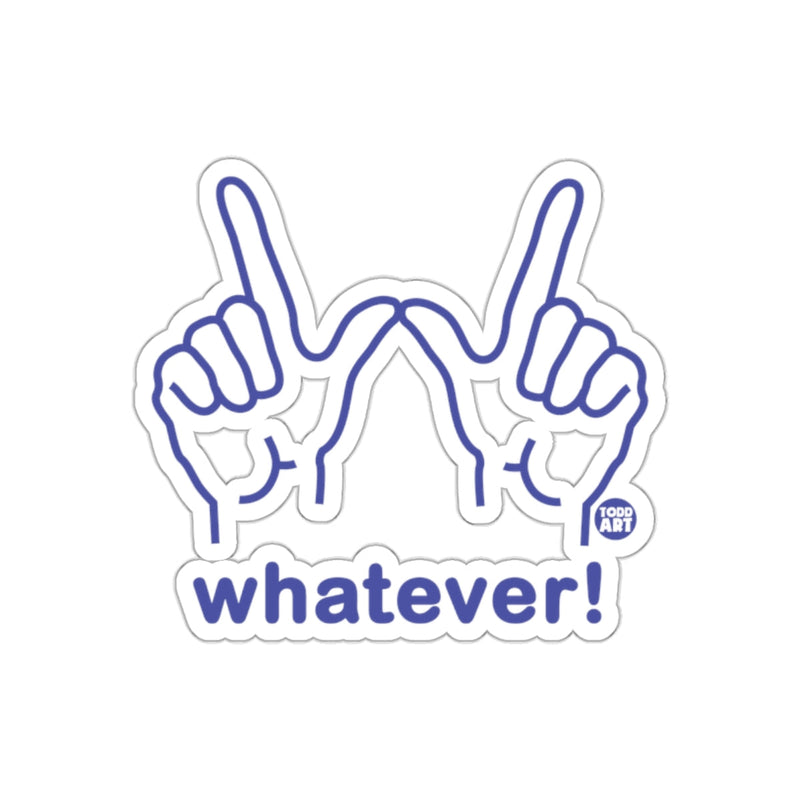 Load image into Gallery viewer, Fun Whatever Hand Sign Blue Todd Art Sticker Decal
