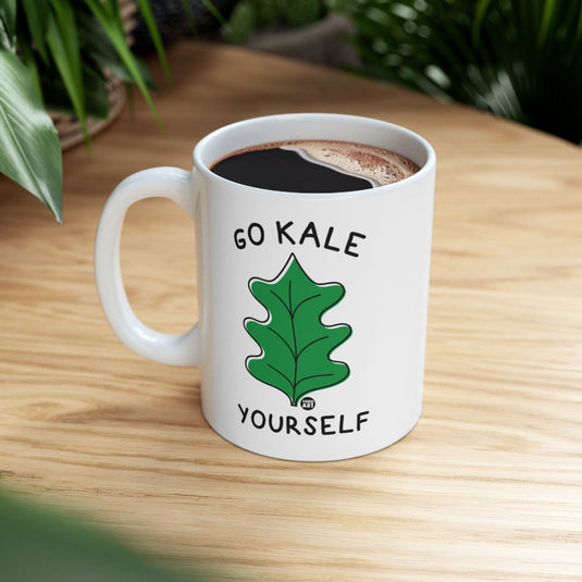 Go Kale Yourself Coffee Mug With Fun Saying