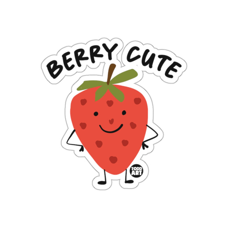 Load image into Gallery viewer, Berry Cute Cartoon Strawberry Character Sticker
