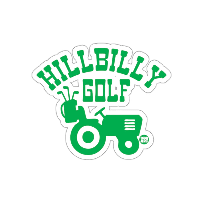 Load image into Gallery viewer, Hillbilly Golf Tractor Illustration Green Version sticker
