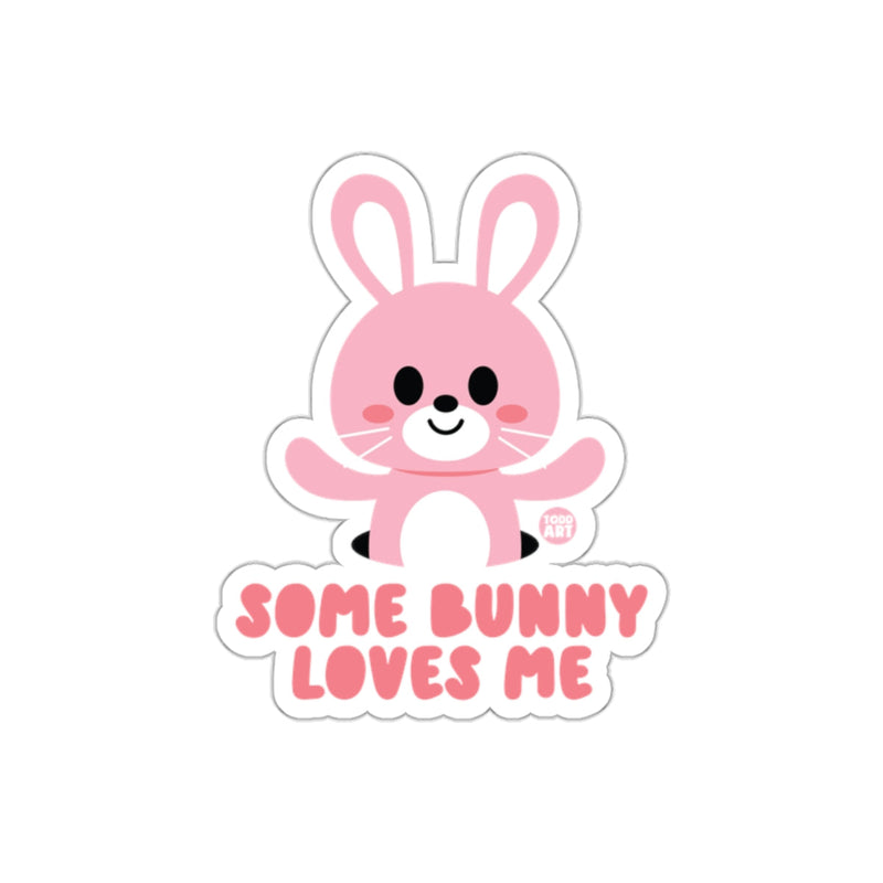 Load image into Gallery viewer, Some Bunny Loves Me Adorable Bunny Design Sticker

