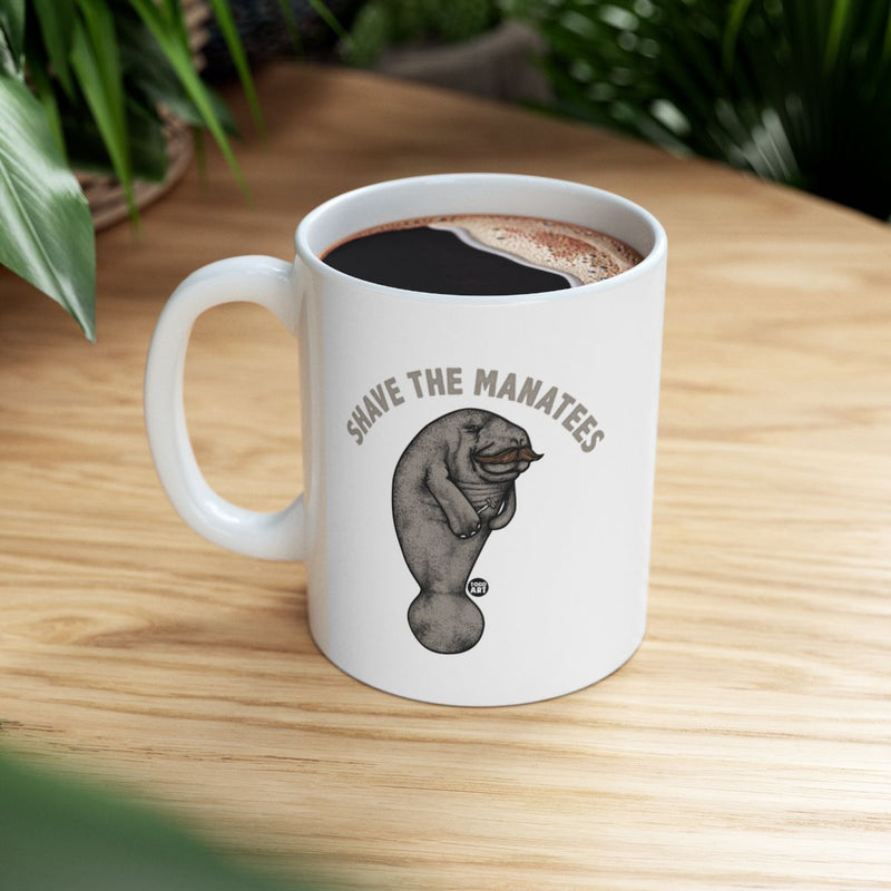 Load image into Gallery viewer, Save the Manatees Humorous Coffee Mug
