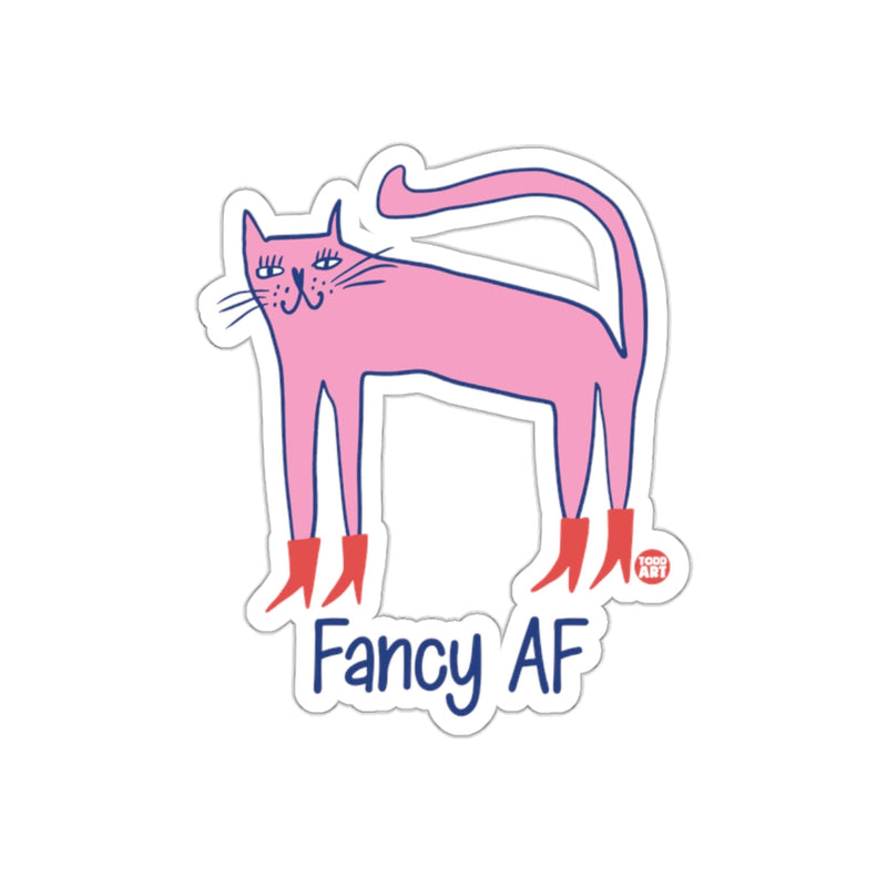Load image into Gallery viewer, Fancy AF Sticker for Cat Lovers Fun Decor Art
