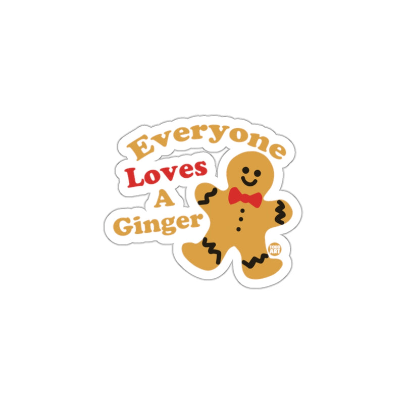 Load image into Gallery viewer, Everyone Loves A Ginger Cute Sticker Design
