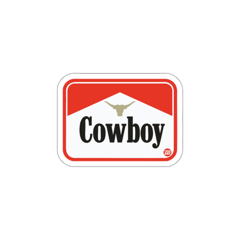 Load image into Gallery viewer, Cowboy logo rectangle sticker product
