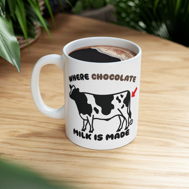 Load image into Gallery viewer, Where Chocolate Milk Is Made Funny Coffee Mug
