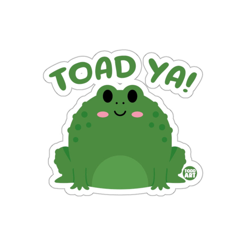 Load image into Gallery viewer, Toad Ya Smiling Frog with Blushes Sticker
