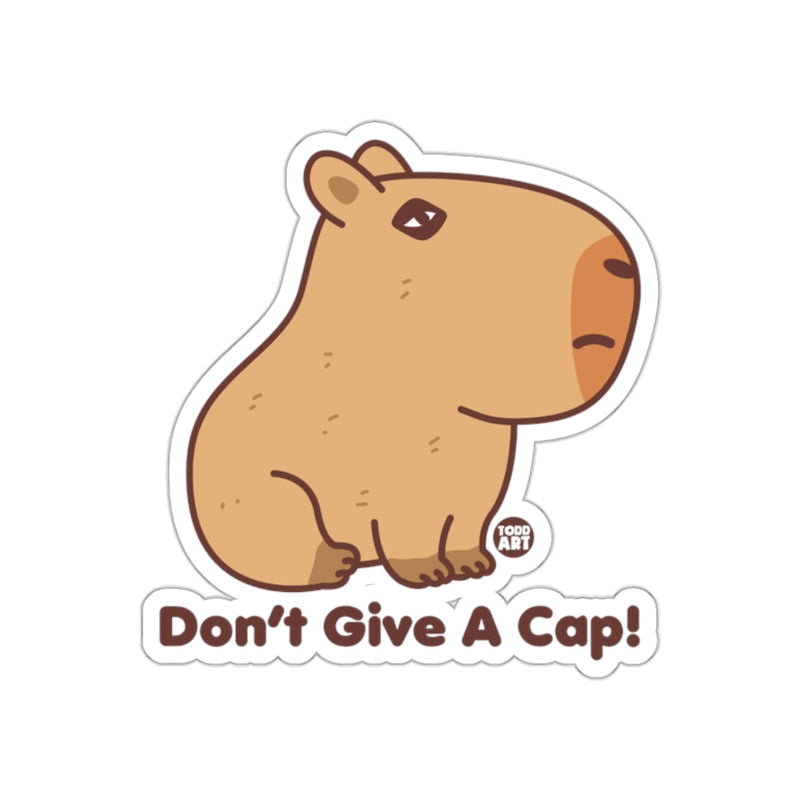 Load image into Gallery viewer, Cute Capybara Art Don't Give A Cap! Sticker
