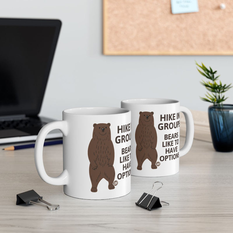 Load image into Gallery viewer, Hike in Groups Bears Like Options Funny Mug
