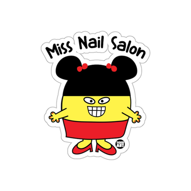 Load image into Gallery viewer, Miss Nail Salon Cartoon Character Sticker
