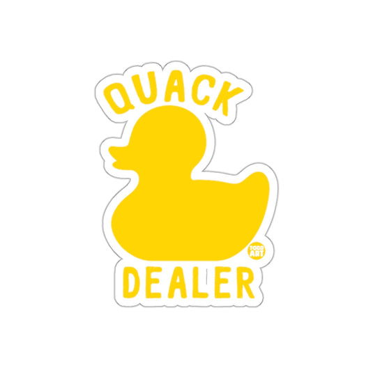 Fun Quack Dealer Yellow Duck Sticker for Laptops