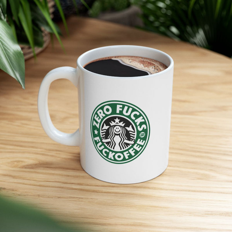 Load image into Gallery viewer, Zero Fucks Funny Coffee Mug for Office Professionals
