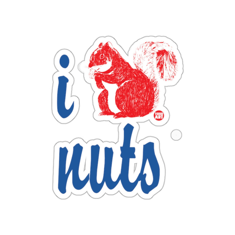 Load image into Gallery viewer, I Love Nuts Funny Squirrel Image Design Vector sticker
