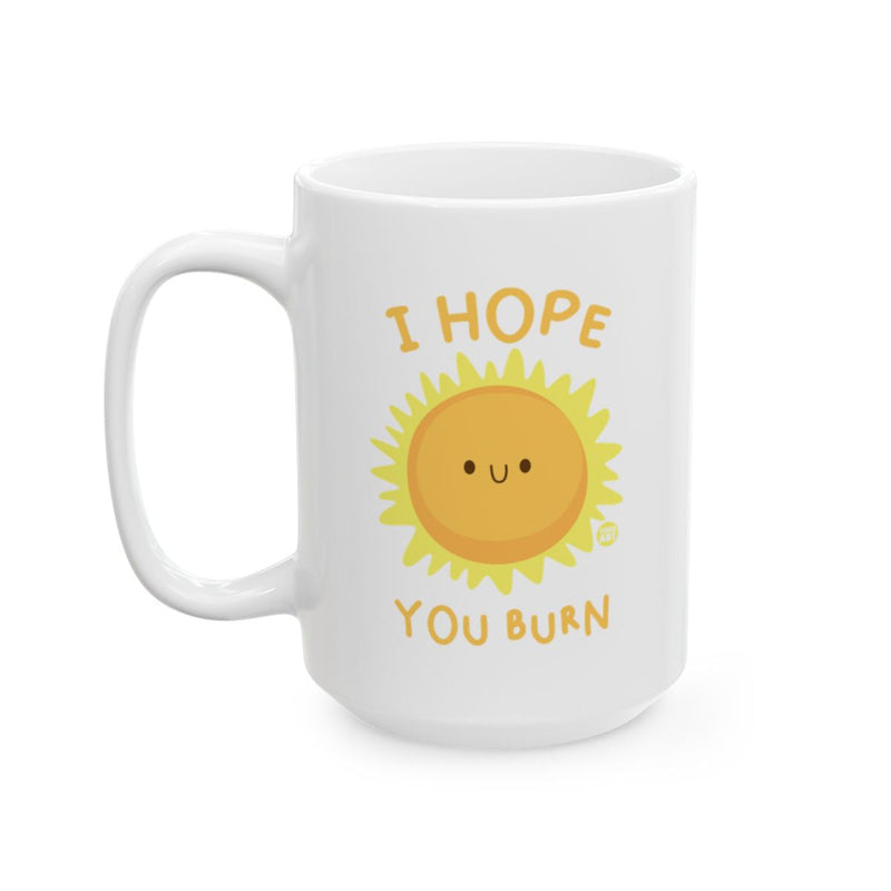 Load image into Gallery viewer, I Hope You Burn Sun Mug with Cute Smile Coffee Cup
