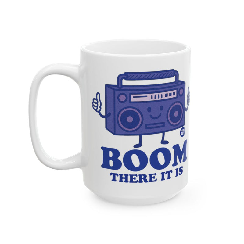 Load image into Gallery viewer, Boom There It Is Boombox Graphic Mug for Music Lovers
