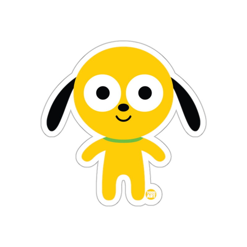 Load image into Gallery viewer, Cute Yellow Dog Character with Big Eyes Sticker
