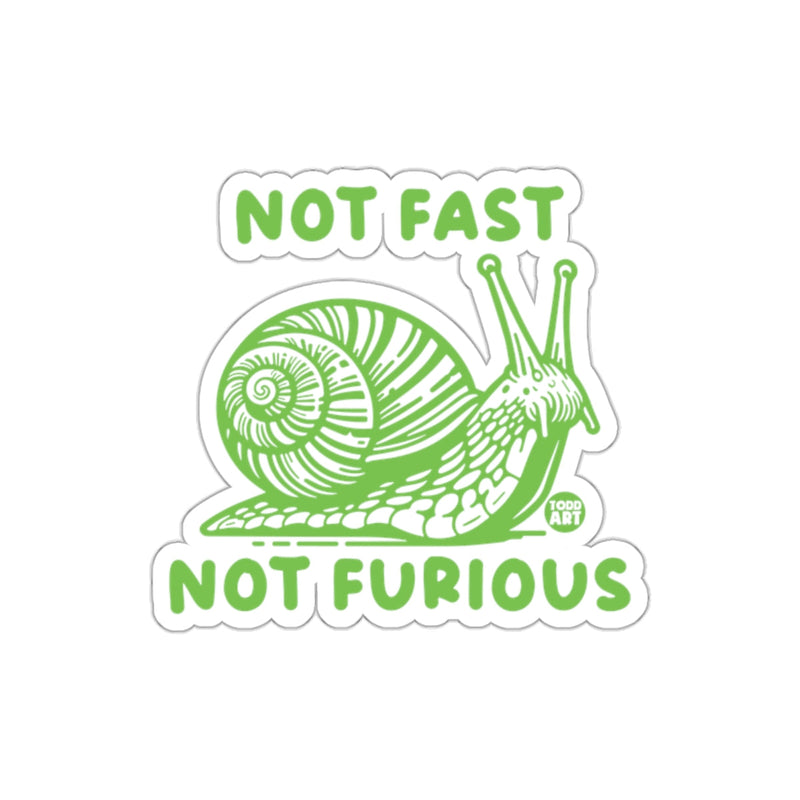 Load image into Gallery viewer, Not Fast Not Furious Snail Sticker for Fun Decor
