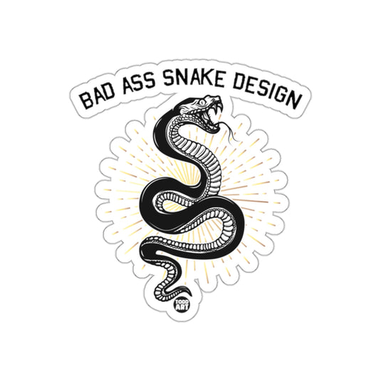 Bad Ass Snake Design Todd Art Black Snake Tattoo sticker