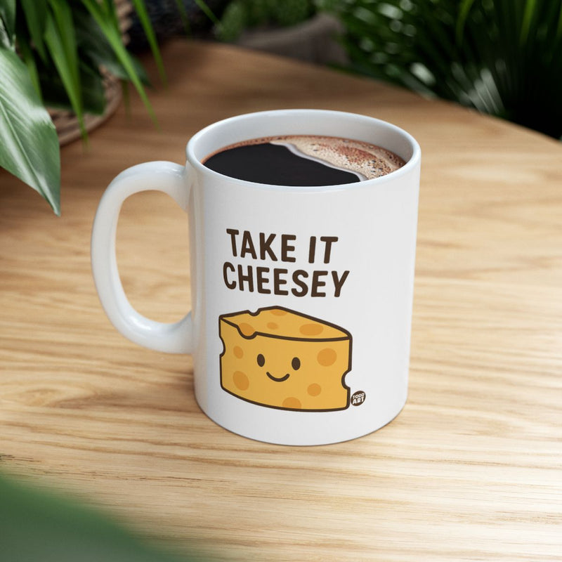 Load image into Gallery viewer, Take It Cheesey Funny Coffee Mug Gift
