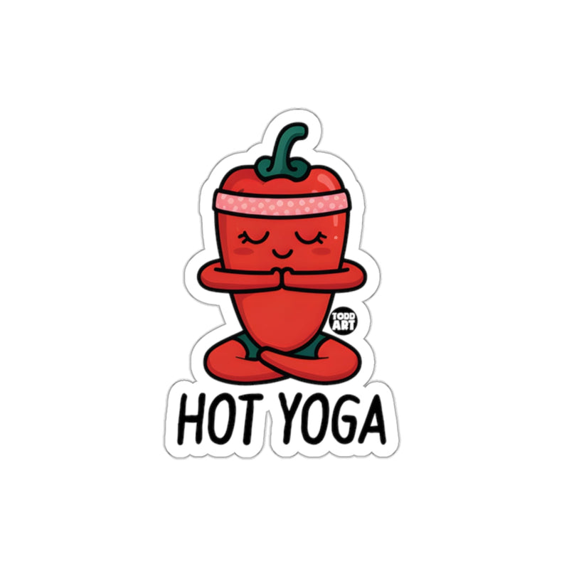 Load image into Gallery viewer, Hot Yoga Sticker with Cute Red Pepper Design
