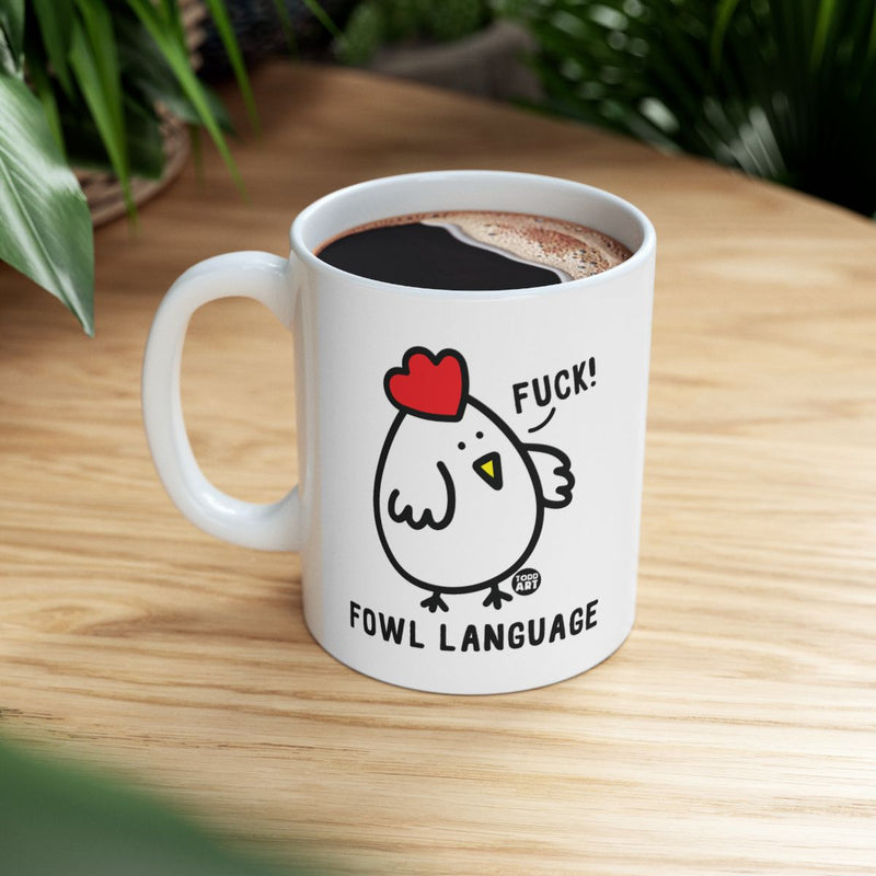 Load image into Gallery viewer, Funny Mug with Fowl Language Illustration Cup
