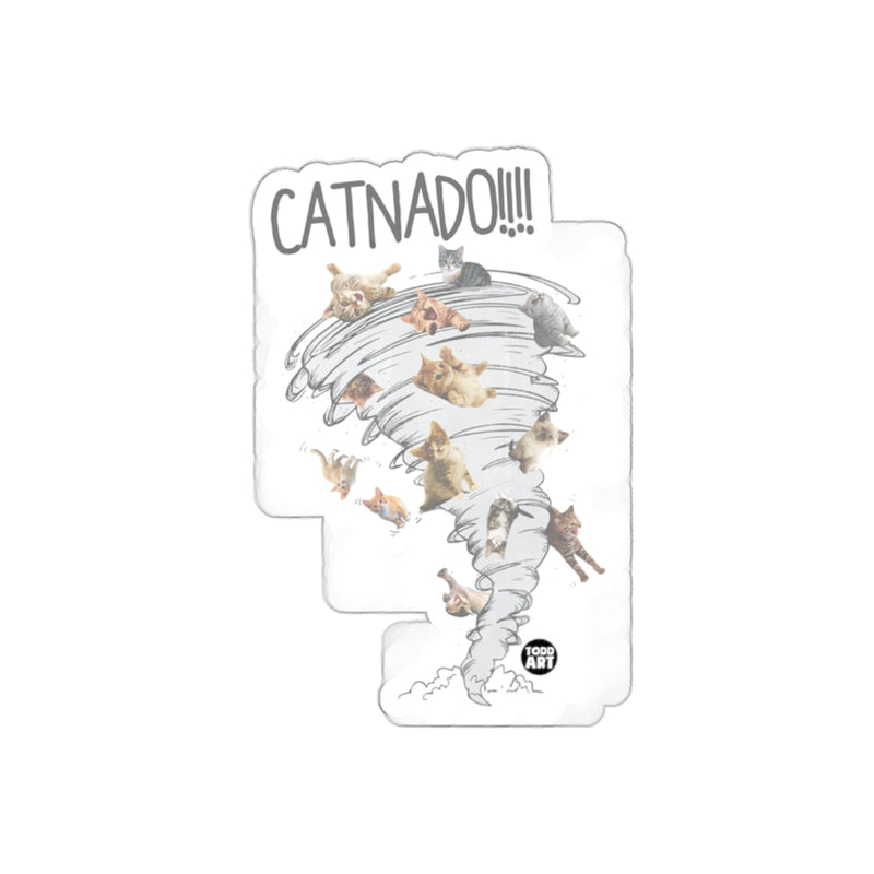 Load image into Gallery viewer, The Purrfect Storm Catnado Artwork Funny Cute sticker
