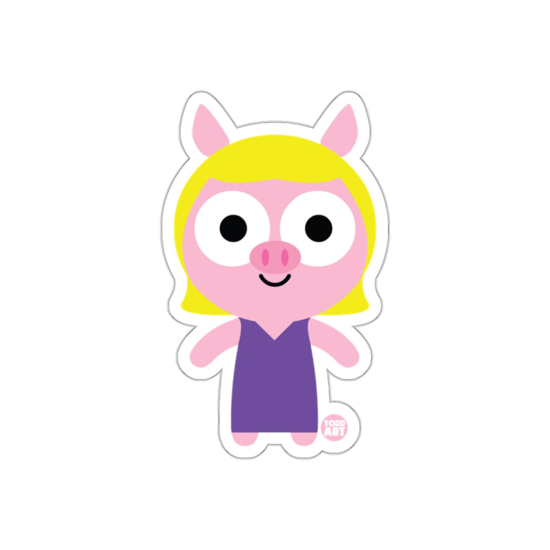 Load image into Gallery viewer, Cute Cartoon Pig Character Sticker for Kids
