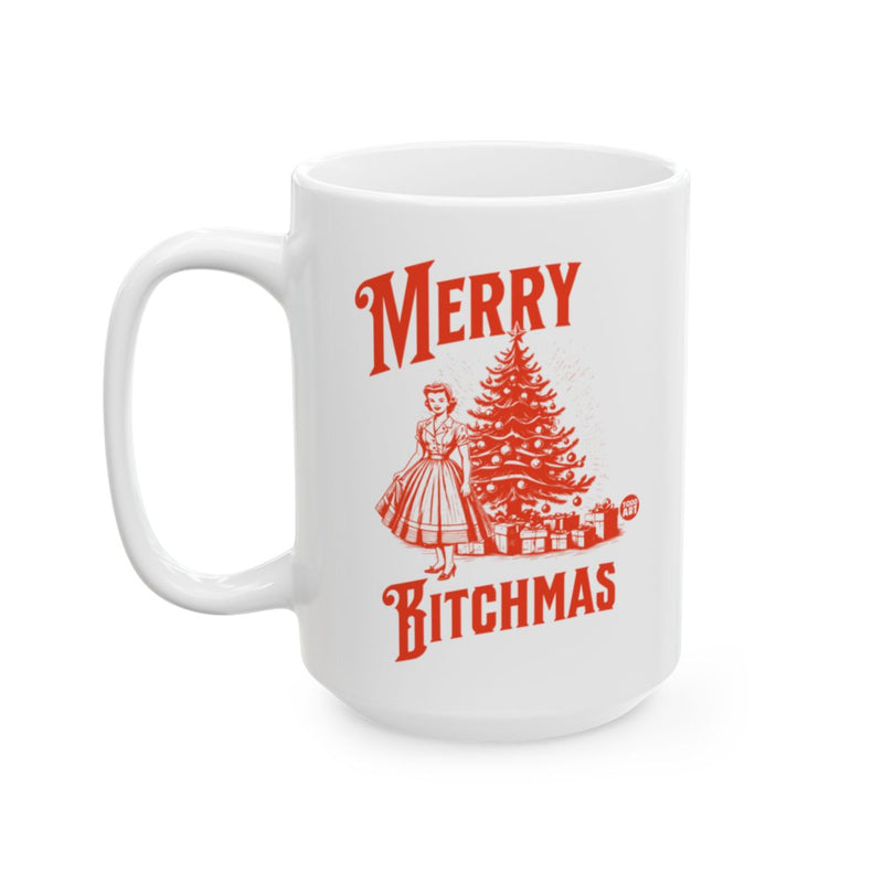 Load image into Gallery viewer, Merry Bitchmas Christmas Tree Mug Holiday Gift Idea

