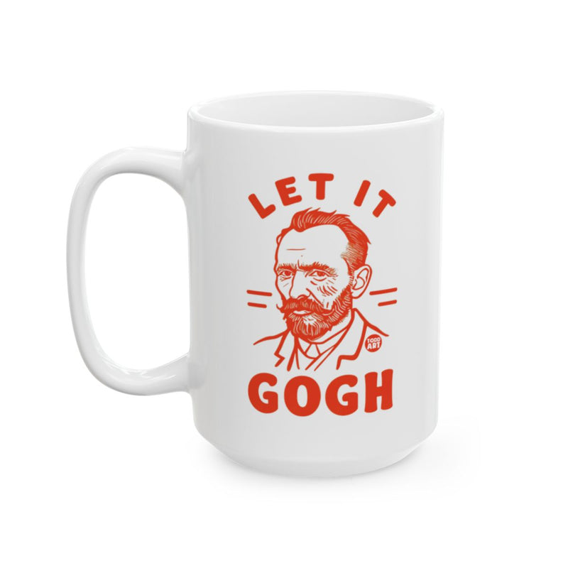 Load image into Gallery viewer, Let It Gogh Typography Art Mug for Art Lovers
