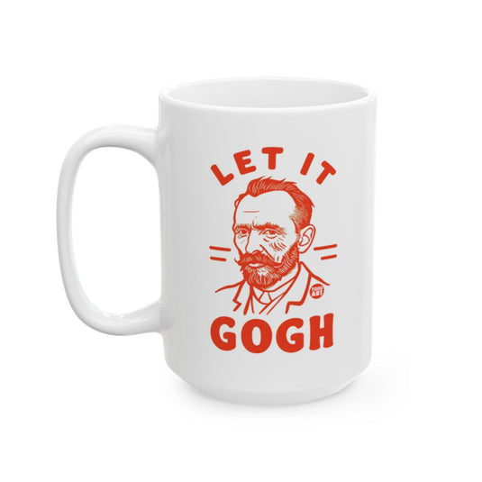 Let It Gogh Typography Art Mug for Art Lovers